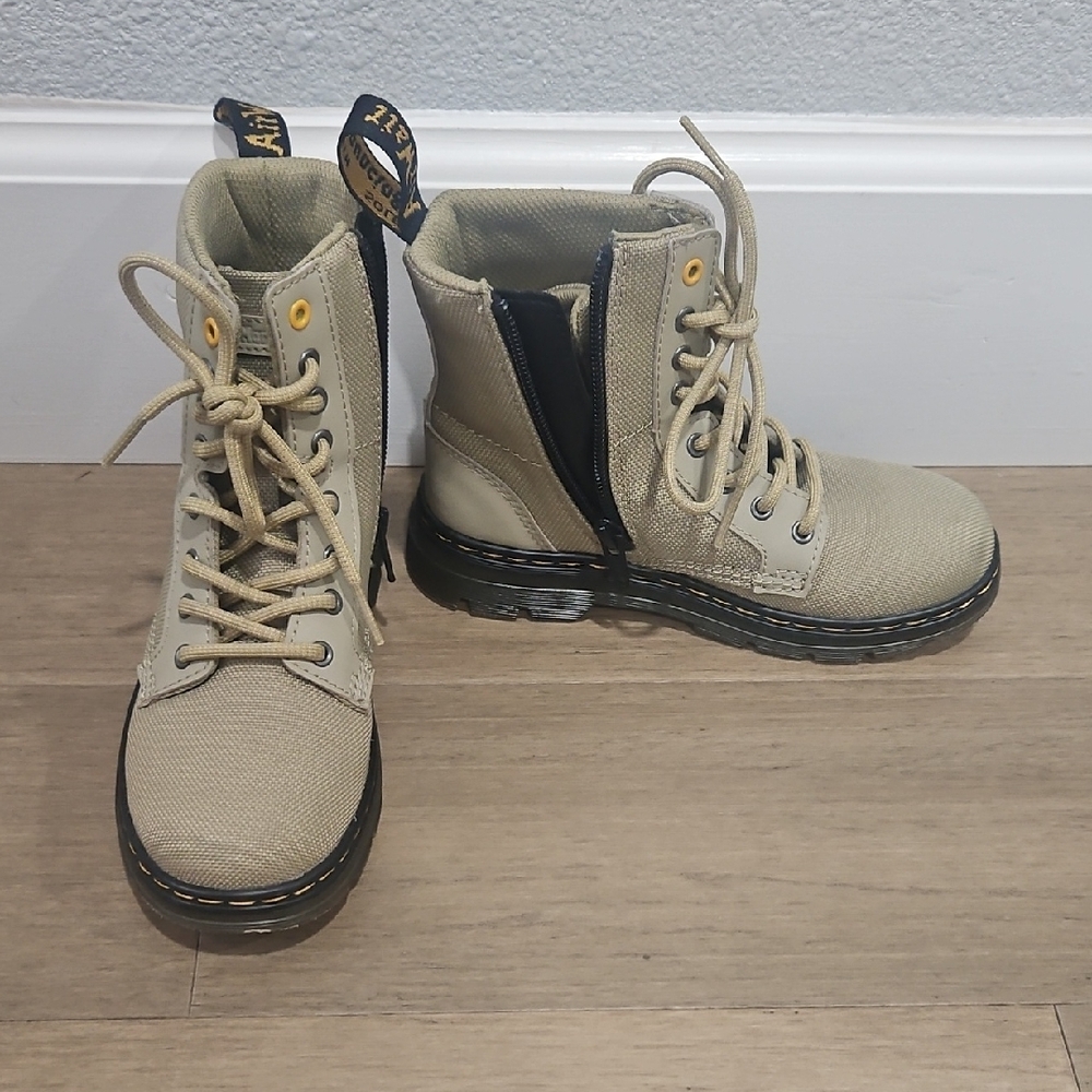 Dr. Martens Khaki Lace-Up Boots